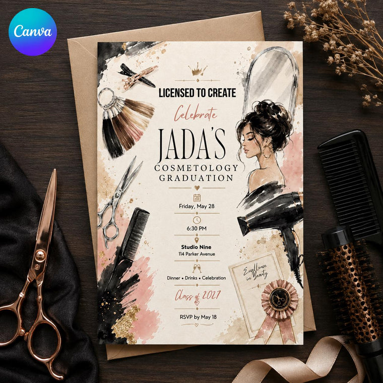 Cosmetology Graduation Invitation