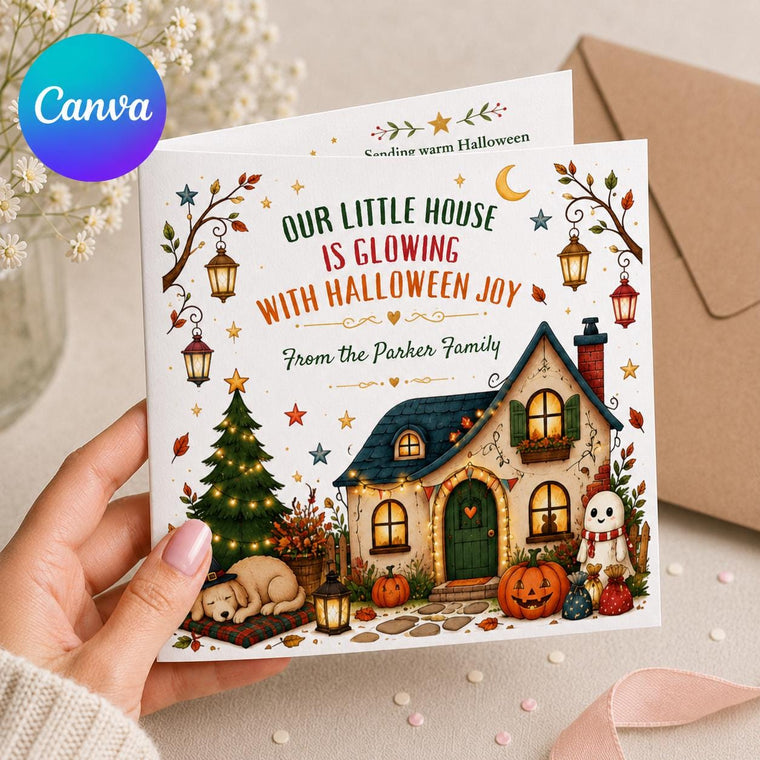 Family Halloween Greeting Card