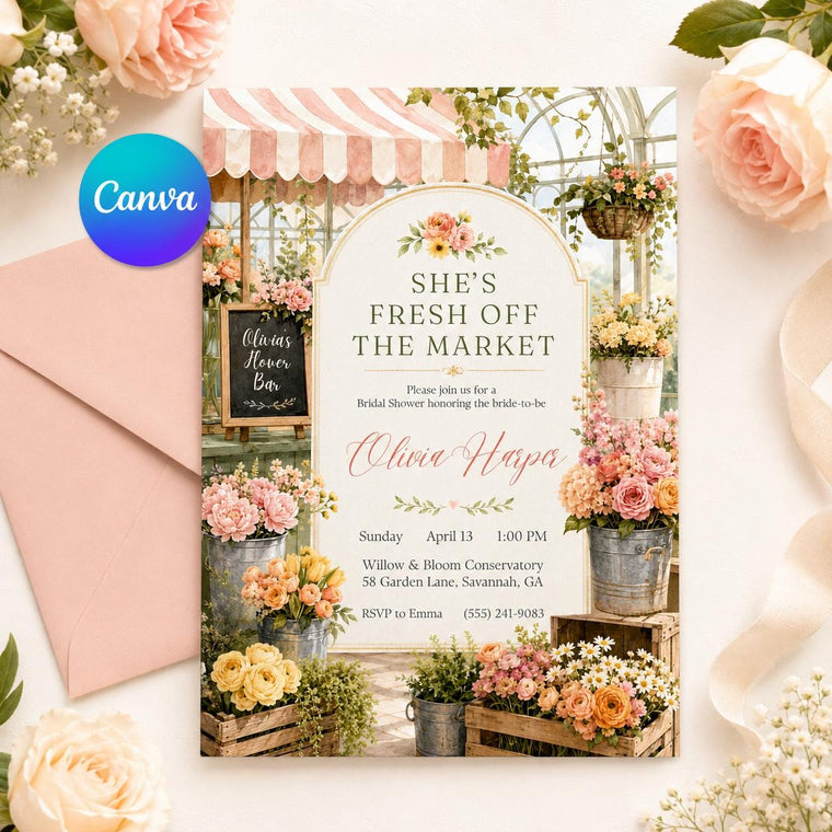 Floral Bridal Shower Invitation