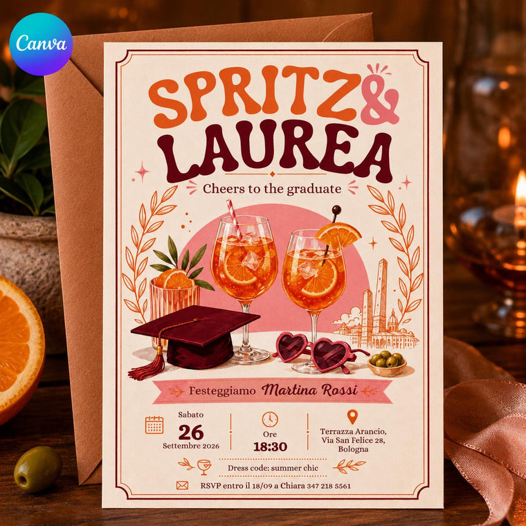Graduation Aperitivo Invitation