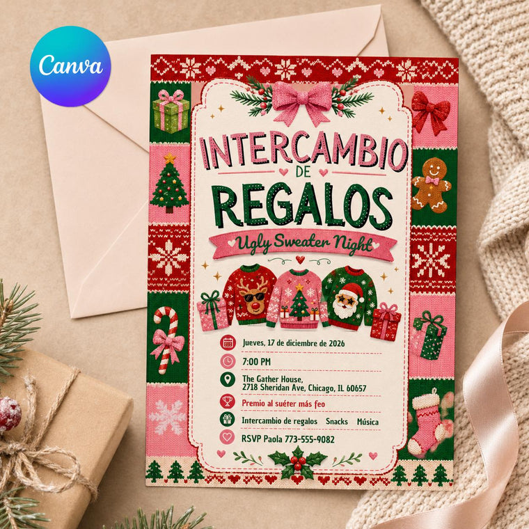 Intercambio de Regalos Invitation