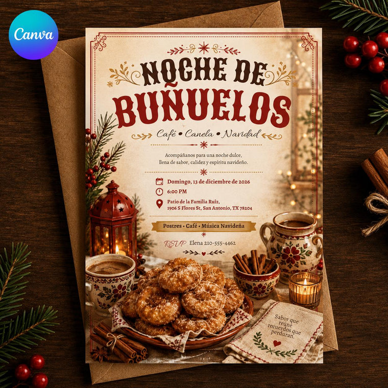 Spanish Christmas Invitation