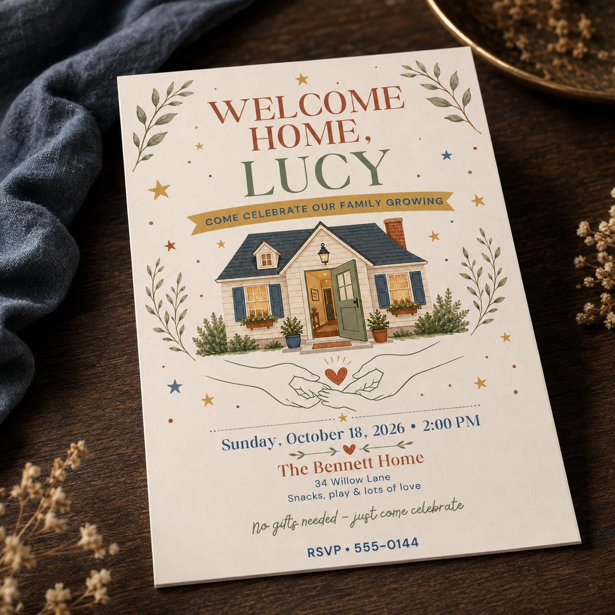 Welcome Home Party Invitation — welcome home stationery by VoltBy