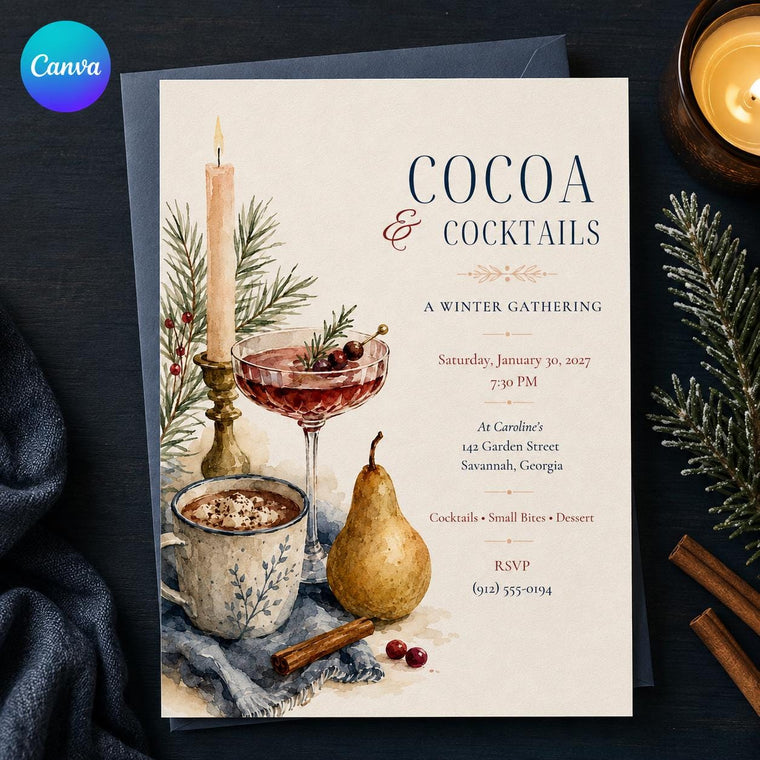 Winter Cocktail Party Invitation