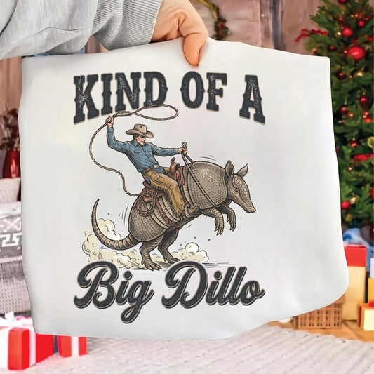 Armadillo Cowboy PNG Kind of a Big Dillo Funny Western Design, Rodeo Humor Graphic, Country Shirt Digital Download __etsy:7930062360