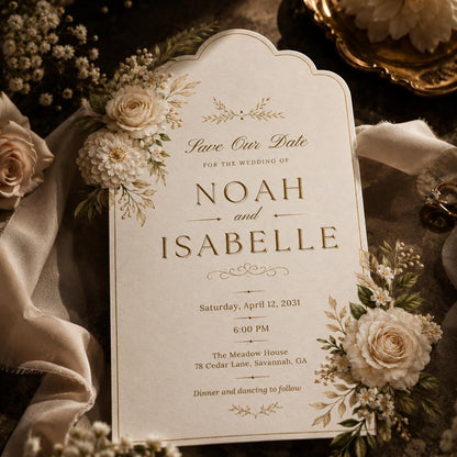 Editable Canva Wedding Invitation Template , Floral Watercolor Design, Save the Date Wedding Invitation Template Floral Eucalyptus Design __etsy:8055893968