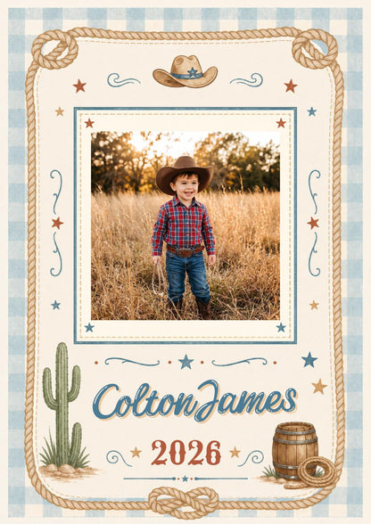 First Rodeo Birthday Invitation, Cowboy Birthday Invite, Boy 1st Birthday Invites, Wild West Invitation, Editable Template Canva __etsy:8015721880