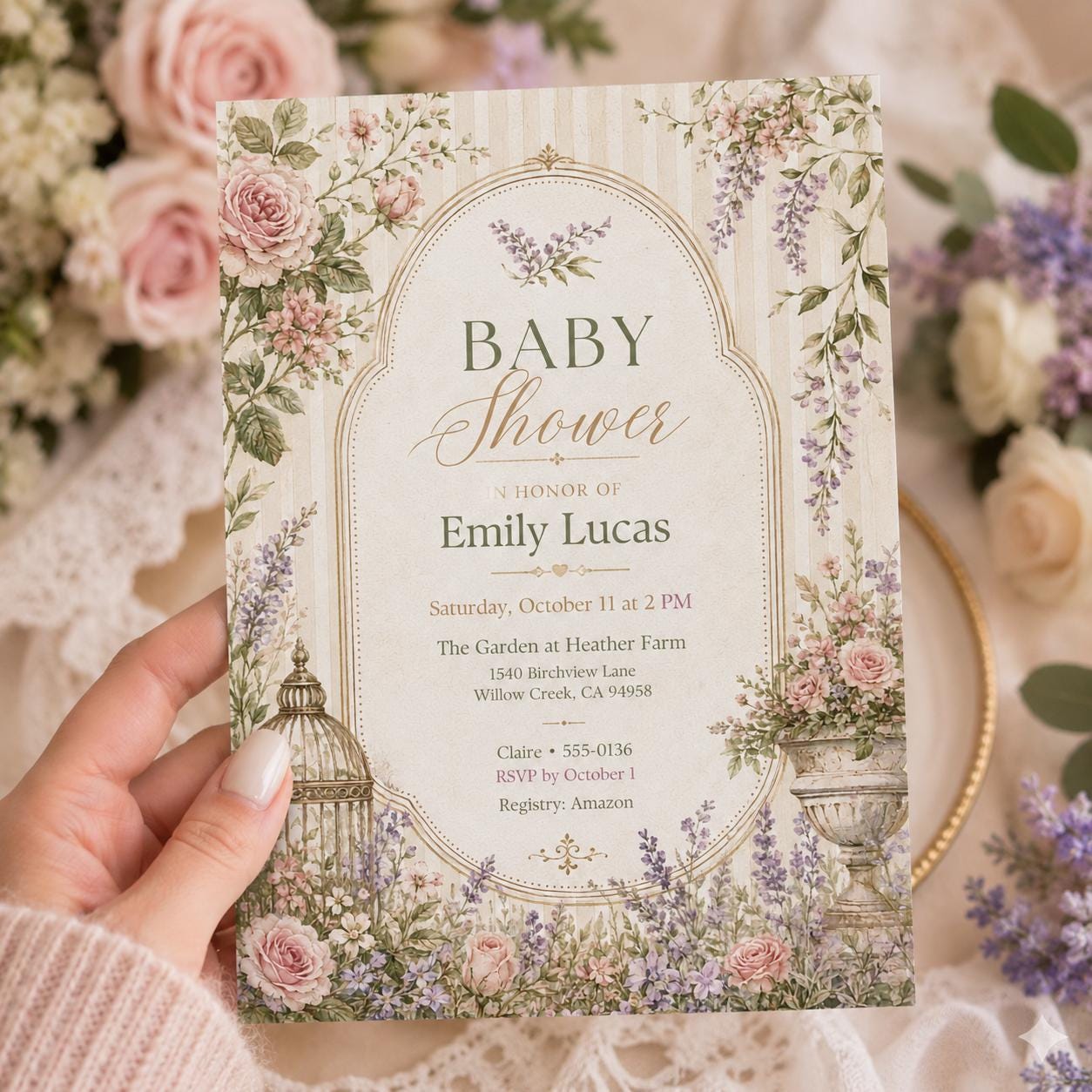 Floral Baby Shower Invitation Template, Bow Baby Shower Invitation, Girl Coquette Baby Shower Invite, Pink Bow Baby Shower Editable Canva __etsy:8112256375