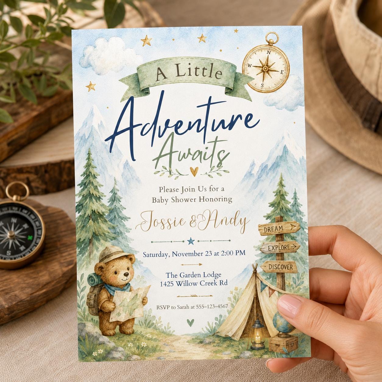 Travel Theme Farewell Party, Adventure Awaits Baby Shower Invitation, Airplane Editable, Retirement Party Invitation, Canva Template __etsy:8074602294