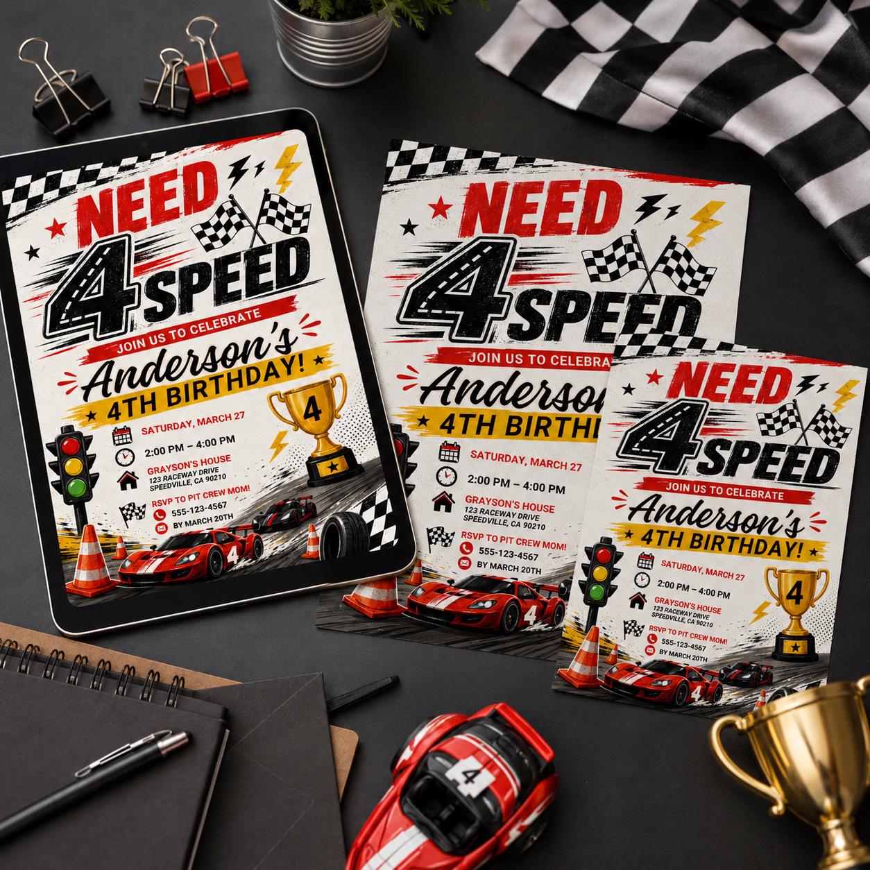 Truck Birthday Invitation, Boom Crash Monster invite, Bash Printable Invite, Trucks Birthday Template Boys Jam, Race Car 4th Birthday, Canva __etsy:8071958350