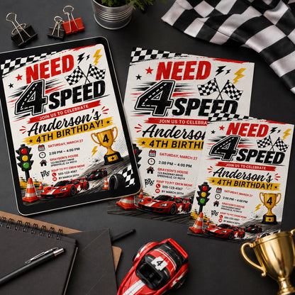 Truck Birthday Invitation, Boom Crash Monster invite, Bash Printable Invite, Trucks Birthday Template Boys Jam, Race Car 4th Birthday, Canva __etsy:8071958350