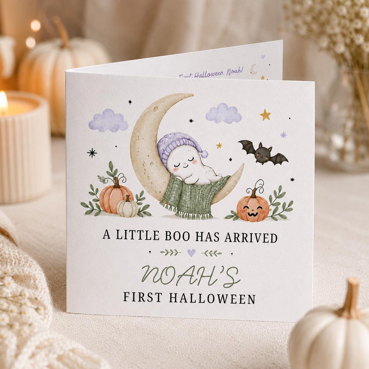 Baby's First Halloween Greeting Card — digital greeting card, instant download