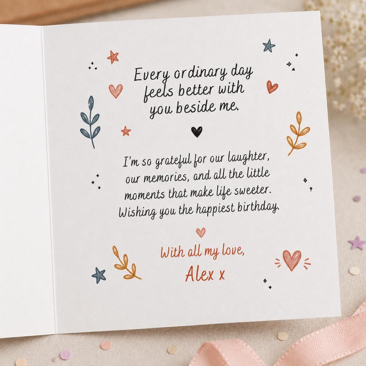 Best Friend Birthday Greeting Card — greeting card you personalize in Canva