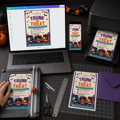 Candy Trunk or Treat Invitation — digital invitation, instant download