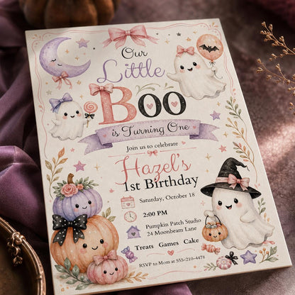 Colorful Retro Monster Mash Party Invitation — print-ready Halloween party design from VoltBy