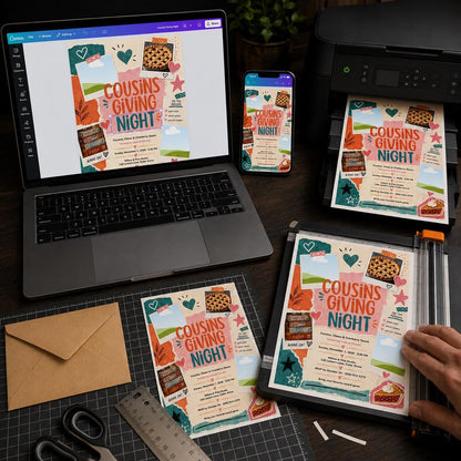 Cousinsgiving Invitation — digital invitation, instant download