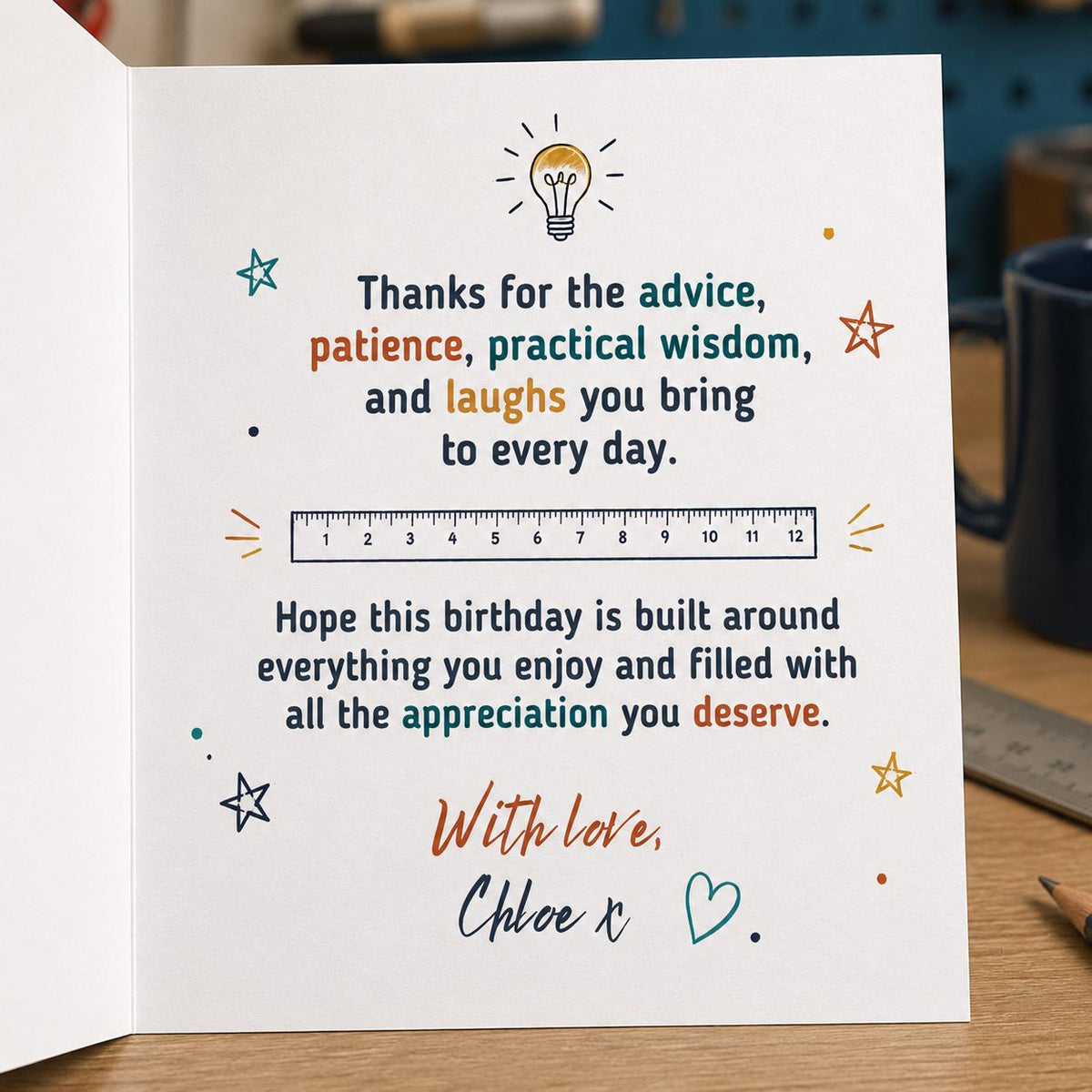 Dad Birthday Greeting Card — greeting card you personalize in Canva