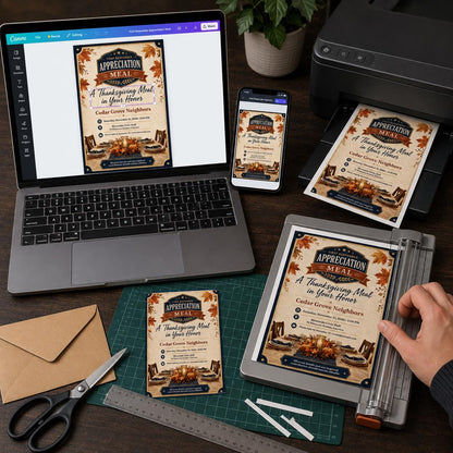 First Responder Appreciation Dinner Invitation — digital invitation, instant download