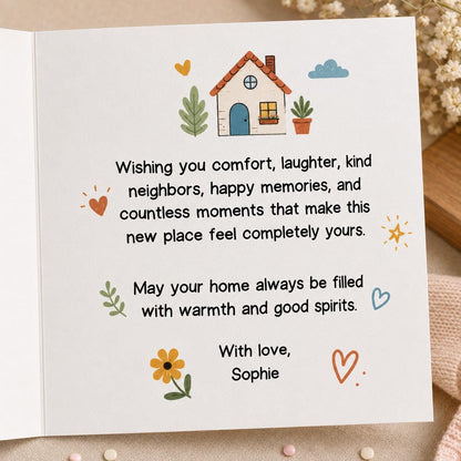 Halloween Housewarming Greeting Card — print-ready housewarming design from VoltBy