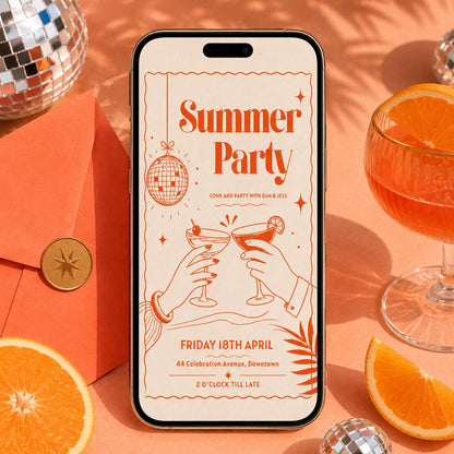Editable End of Summer Party Invitation, Back to School Pool Party Invite, Hello Summer Party Invite, Tropical Fruits Summer Invite, Canva __etsy:8076847817