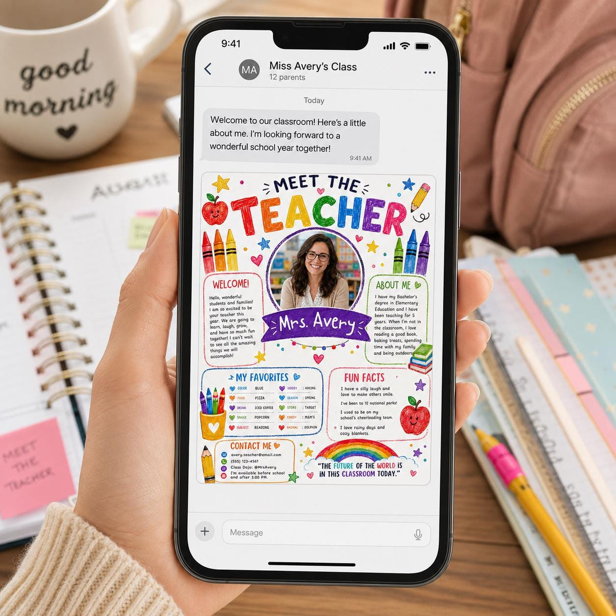 Meet the Teacher Classroom — back-to-school event stationery by VoltBy