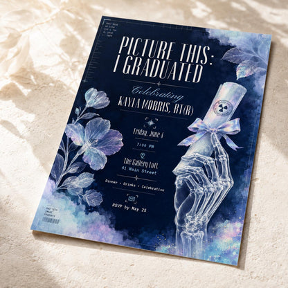 Radiology Graduation Invitation — graduation party stationery by VoltBy
