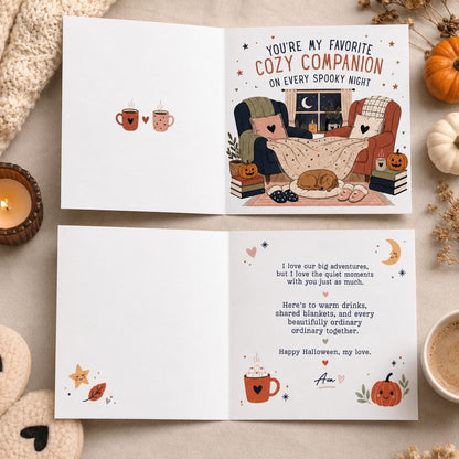 Romantic Halloween Greeting Card for Partner — print-ready Halloween party design from VoltBy