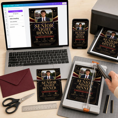 Senior Night Dinner Invitation — digital invitation, instant download