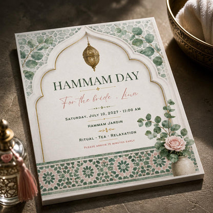 Spa Bridal Shower Invitation — bridal shower stationery by VoltBy