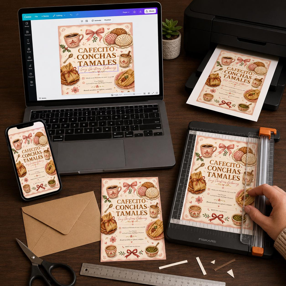 Tamale Party Invitation — digital invitation, instant download