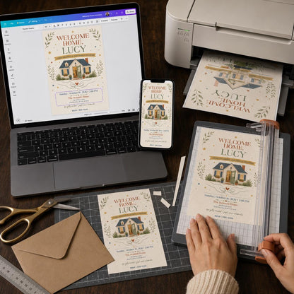 Welcome Home Party Invitation — digital invitation, instant download