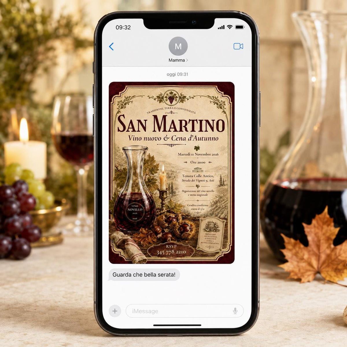 Wine San Martino Invitation — invitation you personalize in Canva